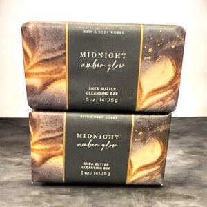 Bath & Body Works Midnight Amber Glow Shea Butter Cleansing Bars (2)